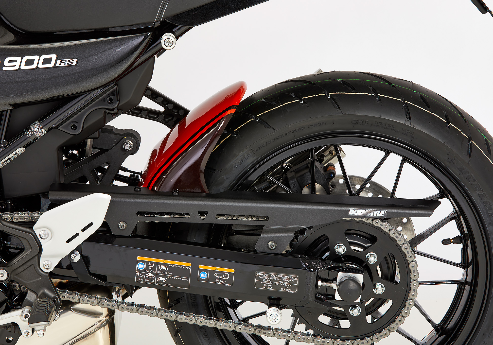 Für Z900 RS Motorrad Große breite hintere Stoßstange Beifahrersitz